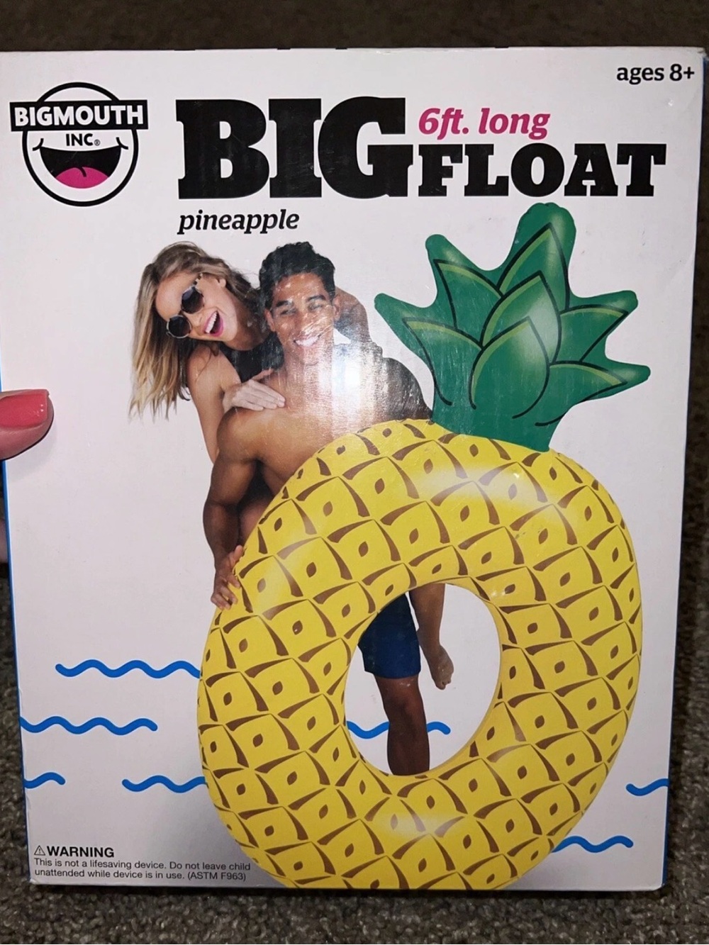 New BigMouth 6ft Pineapple Big Float - Yellow